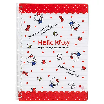 《Sanrio》HELLO KITTY超薄型360度B5活頁夾筆記本(元氣小物)