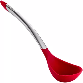 《CUISIPRO》鋼柄矽膠湯杓(紅31cm)