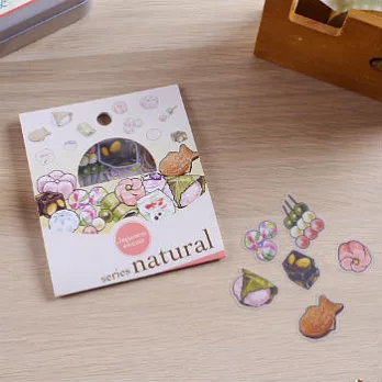 【日本ROUND TOP】x yano design_series natural貼紙組(30入)_和菓子