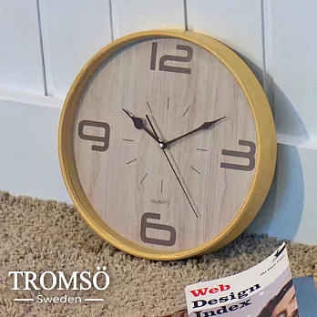 TROMSO風尚丹麥時鐘-木紋時尚數字