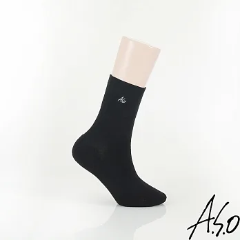 A.S.O 阿瘦 【都會系列-KOOLFREE寬口職能襪】黑