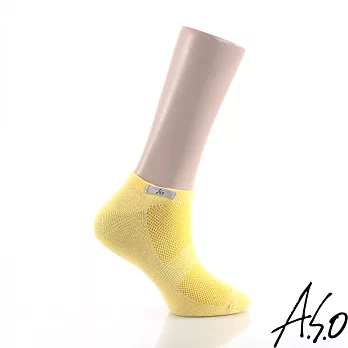 A.S.O 阿瘦 【休閒系列-耐磨船型襪】黃