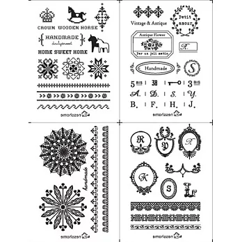 燙畫熱燙貼厨房生活款+巴黎鐵塔 ((咖啡色))