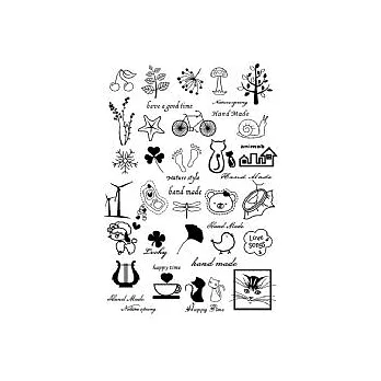 燙畫熱燙貼 櫻桃 /貓咪【超大號】((黑色))