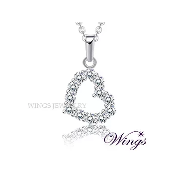 Wings 滿心 燦動閃耀進口方晶鋯石美鑽項鍊 NW207