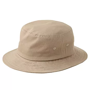 [MUJI 無印良品]兒童棉質有簷帽米色52cm