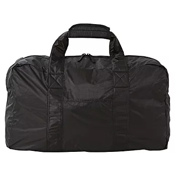 [MUJI 無印良品]滑翔傘布可摺疊波士頓包(可掛)黑色