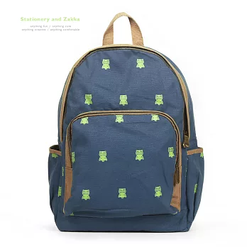Q-ME 魔法森林學院│海德薇Hedwig 帆布藍 後背包