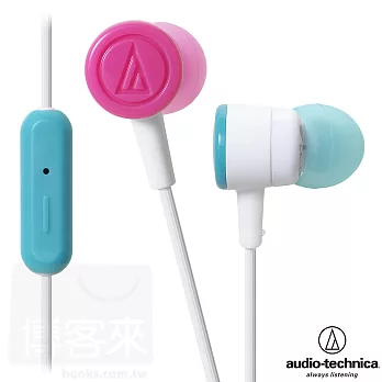 鐵三角 ATH-CKL220iS 白狂熱 智慧型手機專用 「NEON」色彩耳道式耳機白狂熱