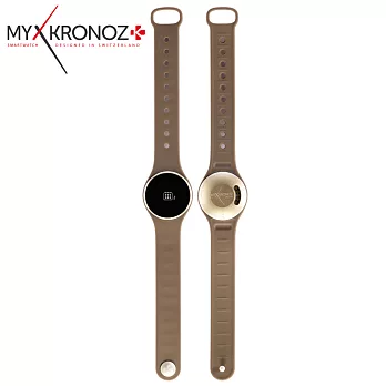 MYKRONOZ ZeCircle 超薄防水觸控智能手錶咖啡色