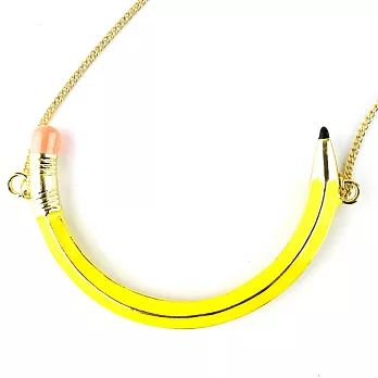 英國 NATKIEL - 俏皮童趣彎曲鉛筆造型項鍊