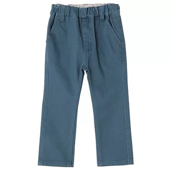[MUJI 無印良品]幼兒有機棉混綾織彈性緊身褲80煙燻藍