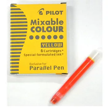 百樂藝術鋼筆卡水-黃(6支入)