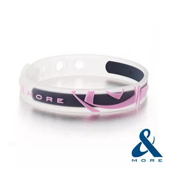 【&MORE】愛迪莫 KADORI鈦鍺運動手環-果凍粉