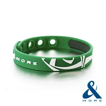 【&MORE】愛迪莫 KADORI鈦鍺運動手環-綠色