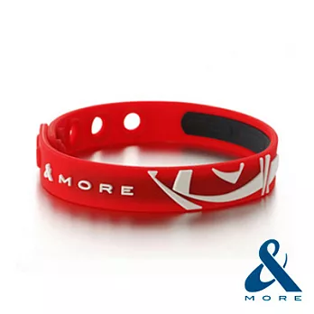 【&MORE】愛迪莫 KADORI鈦鍺運動手環-紅色