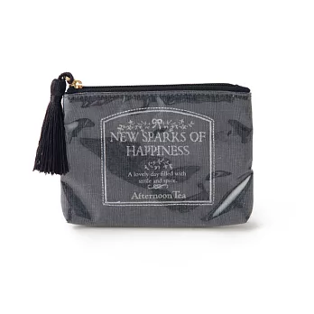 【Afternoon Tea】休閒字母面紙化妝包(海軍藍)