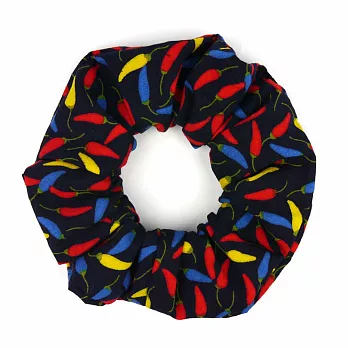 WaWu 貝果髮束 / 大腸圈, 甜甜圈, 髮帶, 髮束小辣椒(藍)