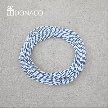 《Donaco 多納客》日本京都 三撚繩 手作專用編織絲繩(藍白)