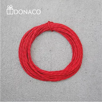 《Donaco 多納客》日本京都 三撚繩 手作專用編織絲繩(紅)