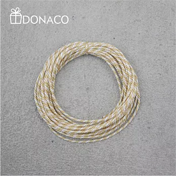 《Donaco 多納客》日本京都 三撚繩 手作專用編織絲繩(黃白)