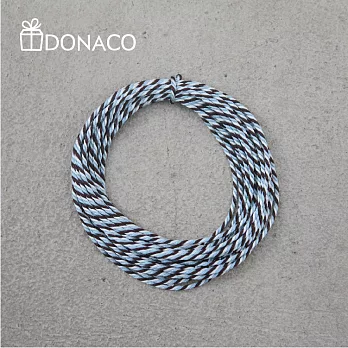 《Donaco 多納客》日本京都 三撚繩 手作專用編織絲繩(黑藍白)