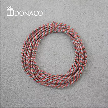 《Donaco 多納客》日本京都 三撚繩 手作專用編織絲繩(棕粉紅綠)