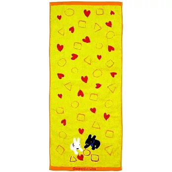 麗莎和卡斯柏-擦臉巾(幾何黃)