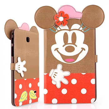 Disney Samsung Galaxy tab4 7.0 時尚立體設計側掀可立式皮套米妮