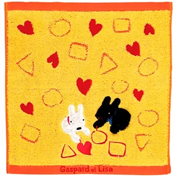 麗莎和卡斯柏-毛巾(幾何黃)