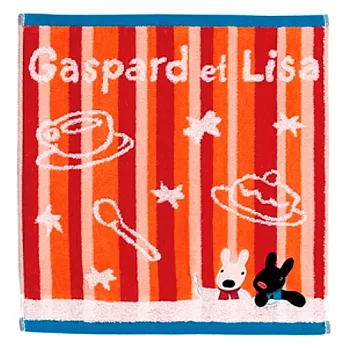 麗莎和卡斯柏-毛巾(橘條紋)