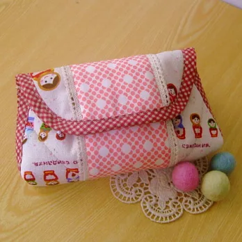 手縫ok!-俏麗摺包-俄羅斯娃娃(拼布材料包)