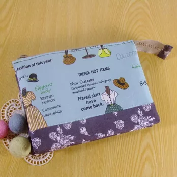 手縫ok!-更衣間三層短夾(機縫拼布材料包)