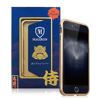 艾奇侖 武士鋁手機保護邊框for iPhone 6/6S武士金