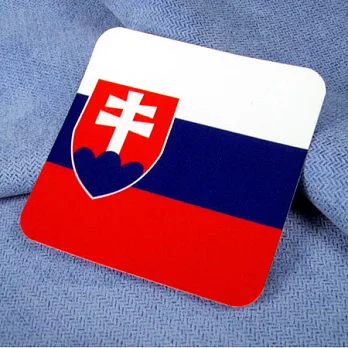 【國旗商品創意館】斯洛伐克國旗方形抗ＵＶ、防水貼紙／Slovakia／世界多國款可選購