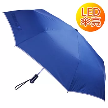 【2mm】LED極光安心自動開收傘寶藍