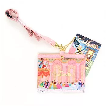 《sun-star》迪士尼復古繪本系列車票證件套附掛繩(灰姑娘)