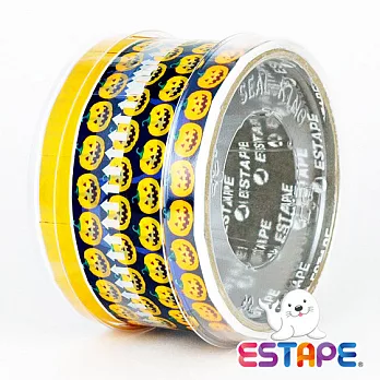 【ESTAPE】易撕貼 抽取式 OPP 裝飾封貼膠帶 (搞鬼版-咧嘴南瓜)