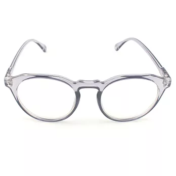 英國 NATKIEL - 前衛透明感紫灰色圓框平框眼鏡
