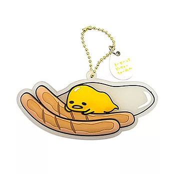《Sanrio》蛋黃哥半立體矽膠材質造型吊鍊(推推熱狗)