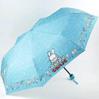 《Foufou Licensed》手開晴雨折疊傘V.2- Comics淺藍