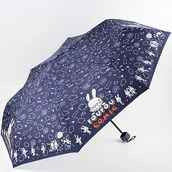 《Foufou Licensed》手開晴雨折疊傘V.2- Comics深藍