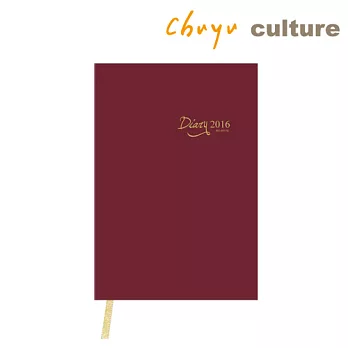 珠友 B6/32K 2016年十字週誌-補充內頁B酒紅