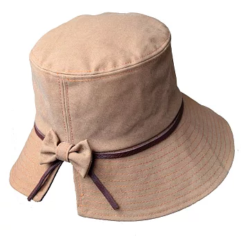 layoo 來喲│【蝴蝶帽】大帽沿 遮陽帽 小顏感-卡其棕