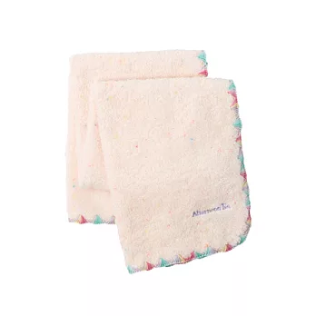 【Afternoon Tea】彩旗滾邊洗臉毛巾(橘色)