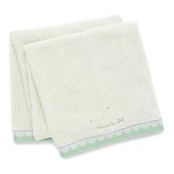 【Afternoon Tea】粉嫩線條浴巾(綠色)