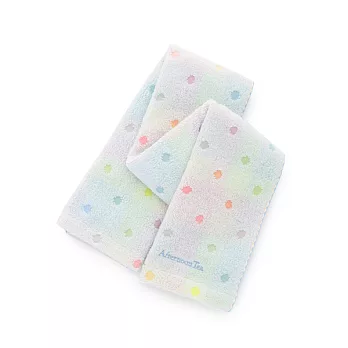 【Afternoon Tea】點點彩虹洗臉毛巾(藍色)