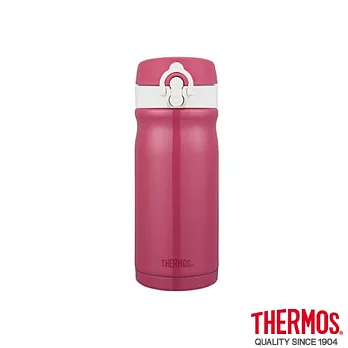 【THERMOS 膳魔師】繽紛歐蕾 不鏽鋼真空保溫瓶0.35L(JMY-352MR-PRP)紅莓歐蕾