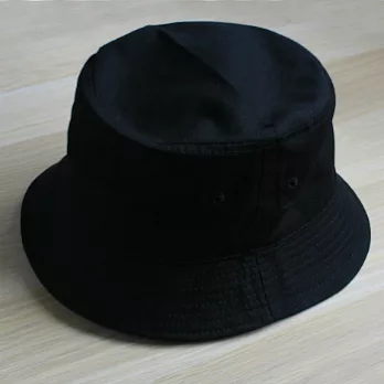 簡約帆布漁夫帽(BLACK)