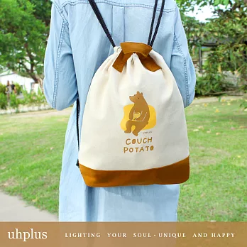 uhplus 小旅行束口背包/Handle – 慢步調EASY LIFE(熊)